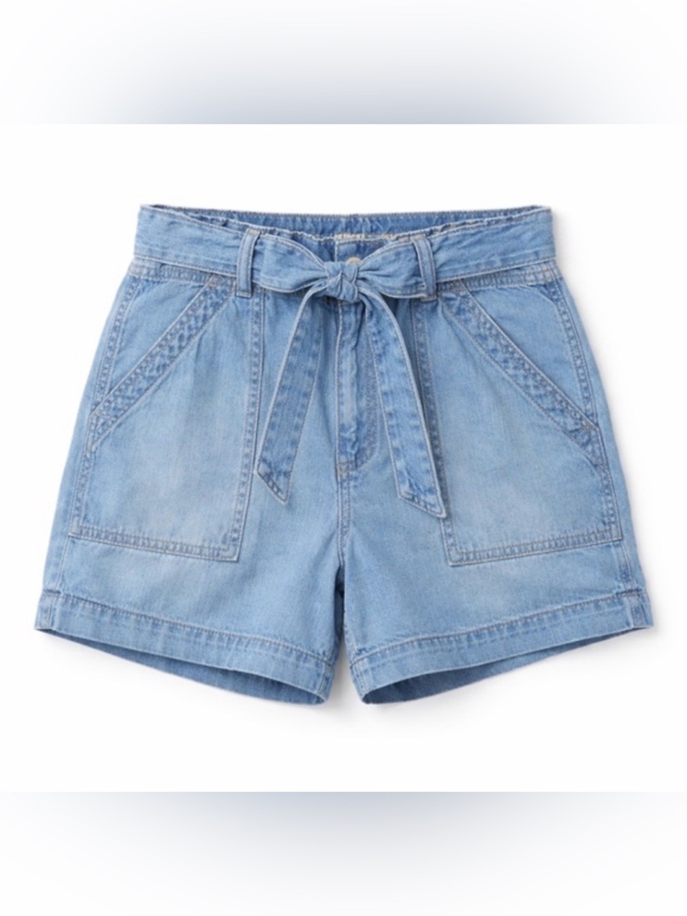 Sanctuary Lyocell Sash Shorts Size Medium NWT Blue High Rise
Belted Utility